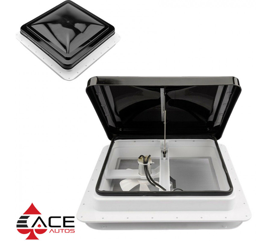 LED Sky Light Crystal Dome Roof Vent Shower Hatch for Camper, Caravan